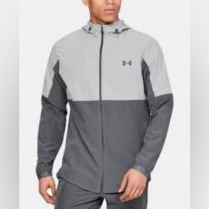 Under Armour Men's Two-Tone Gray Windbreaker size xl like new